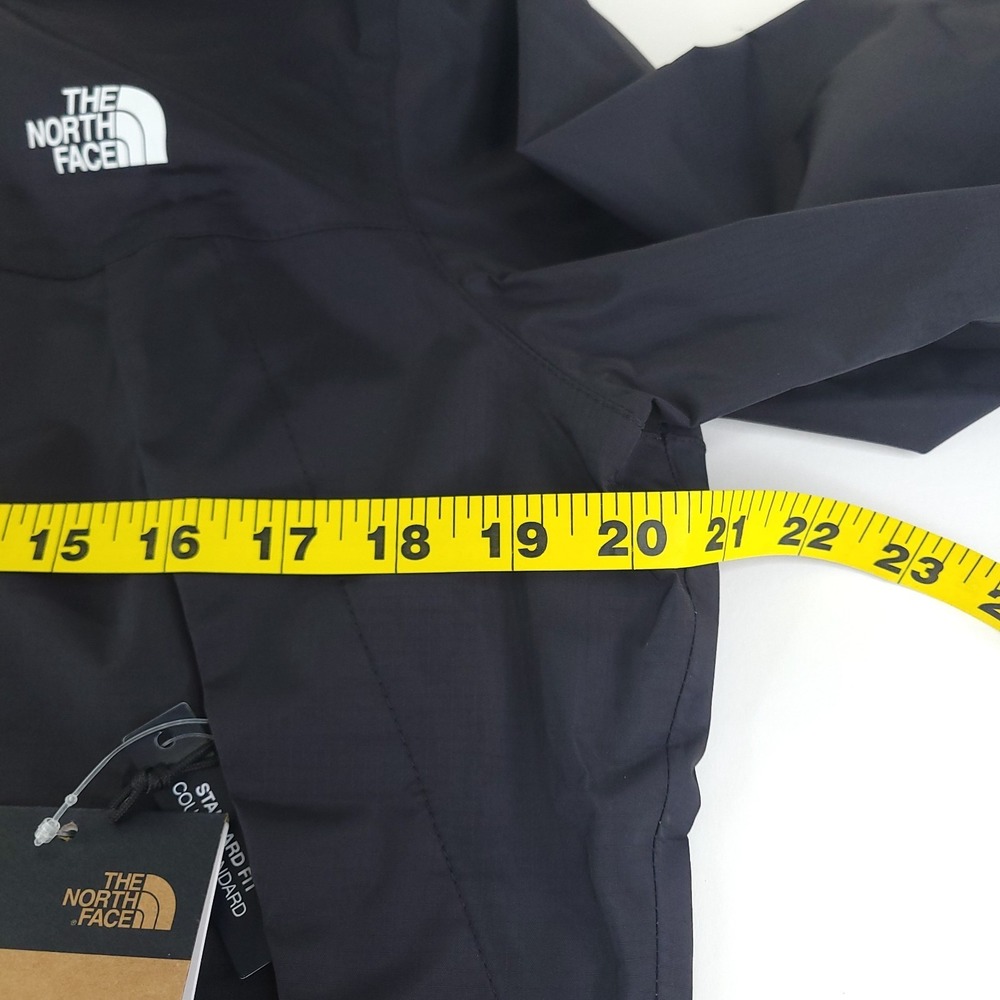The North Face DryVent Rain Coat Womens Medium Black Hooded Full Zip w/ Pockets - Picture 9 of 13